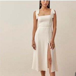 Reformation Twilight Dress Ivory 2